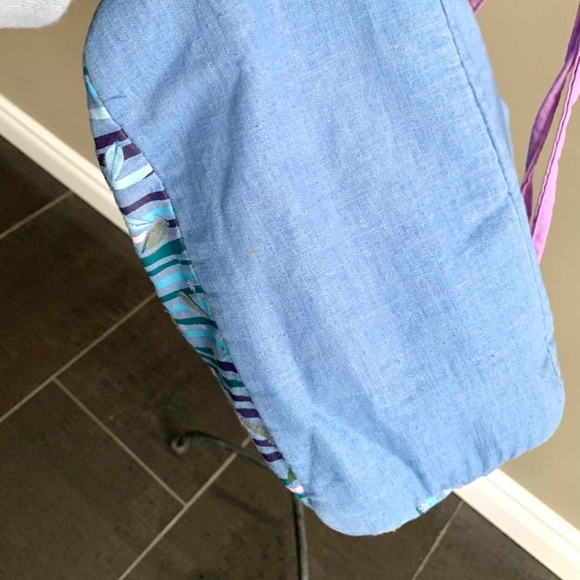 Gap Sky Blue Embroidered Backpack - Picture 7 of 10